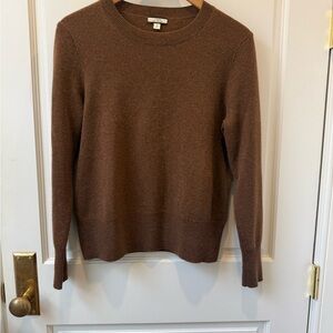 Cashmere Brown Crewneck Sweater